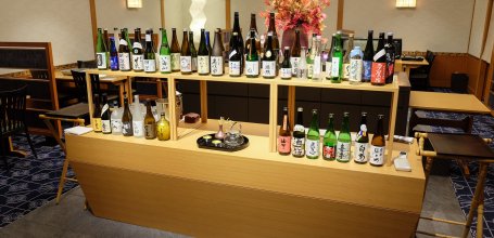 Kibizen (Okayama), The restaurant's sake selection