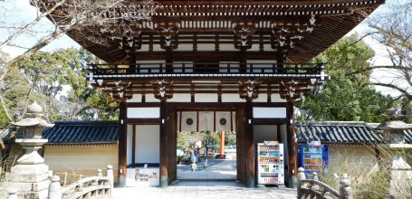 Matsunoo Taisha (Kyoto), Romon gate viewed from the shrine's grounds