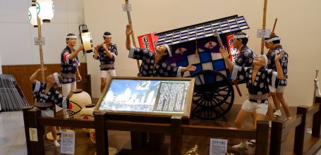 Neburi Nagashi Kan (Akita), Display themed on the Kanto Matsuri pole-lantern festival