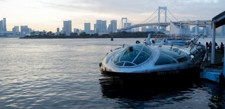 Hotaluna Cruise (Tokyo), The ship moored at Odaiba Seaside Park
