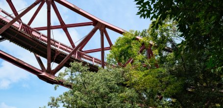 Kakusenkei Gorge (Yamanaka Onsen), View of the Ayatori Bridge 2