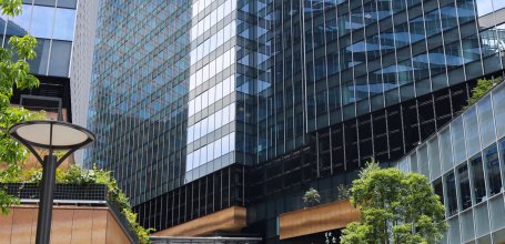 Grand Green Osaka (Umeda), View on the southern side of the complex and the hotel Hankyu Gran Respire Osaka