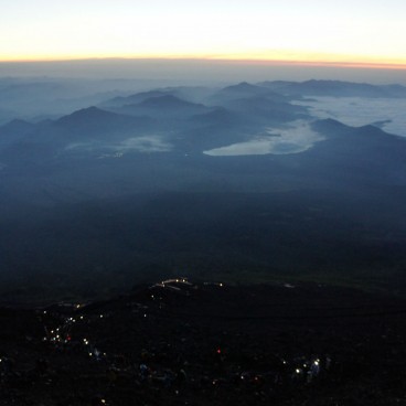 Dawn on Mount Fuji