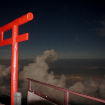 Torii gate on Mount Fuji