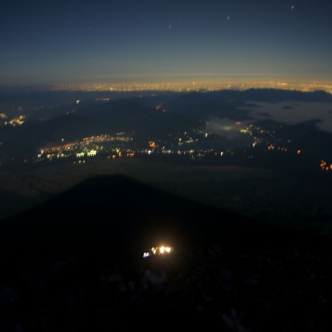 Night view from Mount Fuji