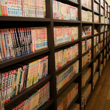 International Manga Museum in Kyoto, Manga bookshelves