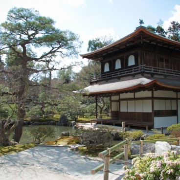 Ginkaku-ji, View on the Kannon-den Ginkaku pavilion