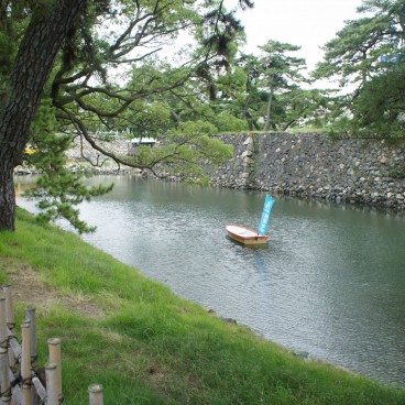 Takamatsu, Moat and Castle's ruins in Tamamo Park