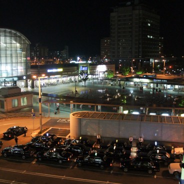 Takamatsu, Night view on the JR station 2