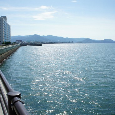 Takamatsu, View on the Seto Inland Sea from the port 2