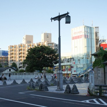 Yoyogi Park in Tokyo, View towards Harajuku station