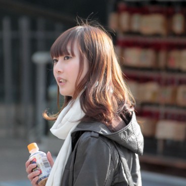 Yasaka-jinja (Kyoto), Japanese visitor at the shrine