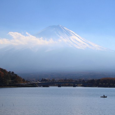 Lake Kawaguchiko (Mount Fuji), View on Mount Fuji