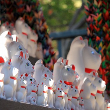 Gotoku-ji (Tokyo), Maneki-Neko cats statues 2