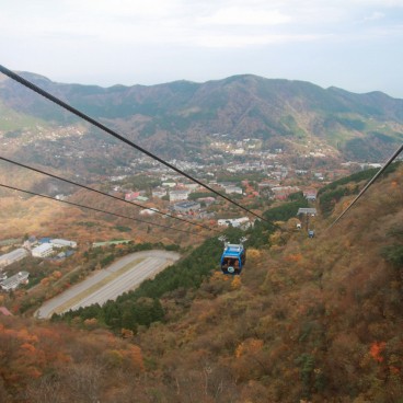 Hakone, View from the ropeway in autumn