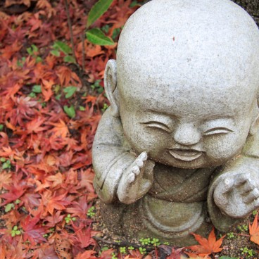 Daisho-in Temple (Miyajima), Baby Buddha among maple leaves