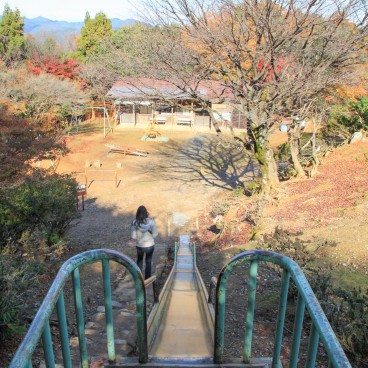 Iwatayama in Kyoto, Slide in the monkey park