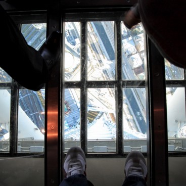 Tokyo SkyTree, View from through the glass-floor