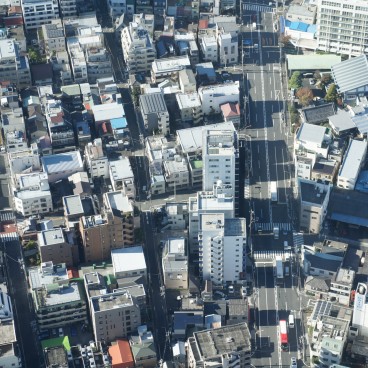 Tokyo SkyTree, View on the streets below the tower