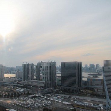 Odaiba, View on the artificial island from Daikanransha 2