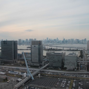 Odaiba, View on the artificial island from Daikanransha