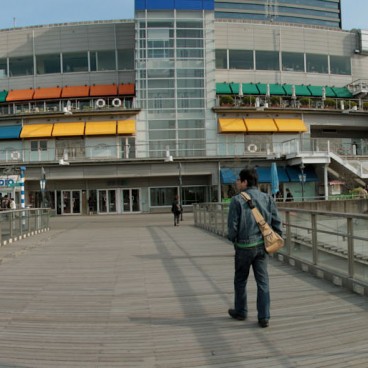 Odaiba, Panoramic view from a bridge