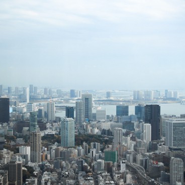 Mori Tower (Roppongi Hills), View on Tokyo Tower and Tokyo Bay
