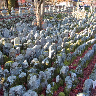 Adashino Nenbutsu-ji (Kyoto), Sai'in no Kawara enclosure in autumn 3