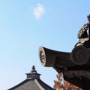 Tofuku-ji (Kyoto), Detail of the roof's decoration