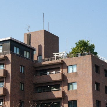 Chidorigafuchi in Tokyo, A torii gate at the top of a building