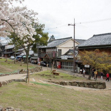 Mount Wakakusayama (Nara), Shopping street before the hiking trail