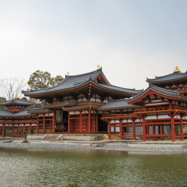 Byodo-in temple in Uji, General view of the Phoenix Hall