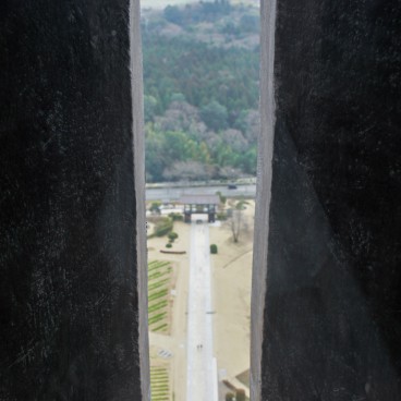 Ushiku Daibutsu Great Buddha in Ushiku (Ibaraki), View on the park from Buddha's bust