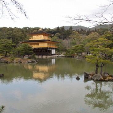 Kinkaku-ji (Kyoto), Old view of the Golden Pavilion (2)