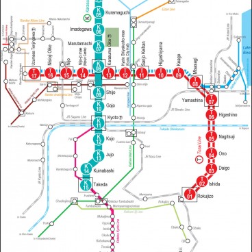 Kyoto Subway Map