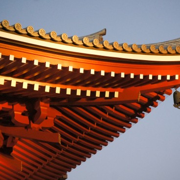 Senso-ji, Details of a roof