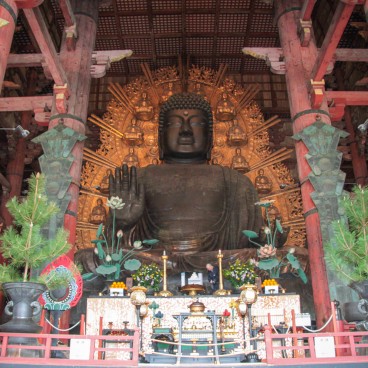 Todai-ji (Nara), Great Buddha statue in the Daibutsu-den