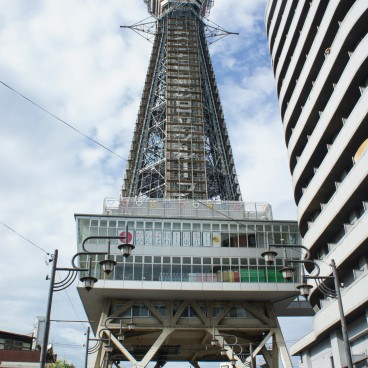 Tsutenkaku Tower in Shinsekai district in Osaka
