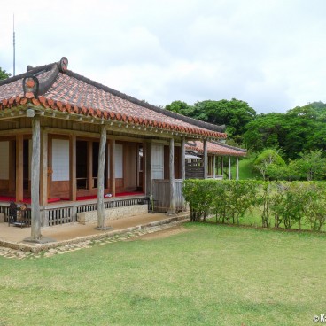 Shikina-en garden in Okinawa, Traditional Ryukyuan Pavilion