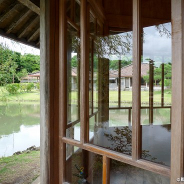 Shikina-en garden in Okinawa, Rokkaku-do pavilion 2