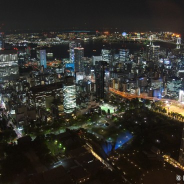 Tokyo Tower, Night view from the Top Deck Observatory 2