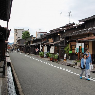 Takayama in the Japanese Alps, Old shopping street