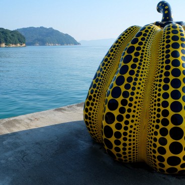 Naoshima (Seto Inland Sea), Kabocha by Yayoi Kusama