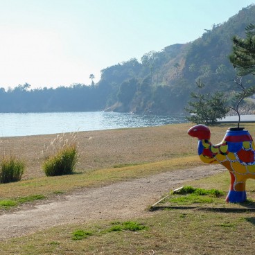 Naoshima Art Island, Sculpture Camel by Niki de Saint Phalle