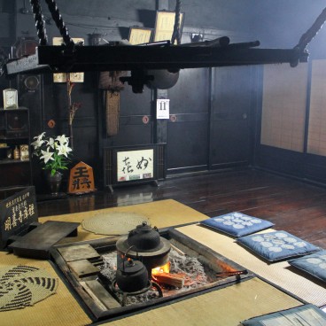 Shirakawa-go, Fireplace in Myozen-ji temple