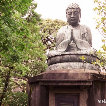 Yanaka (Tokyo), Buddha bronze statue at Tenno-ji temple