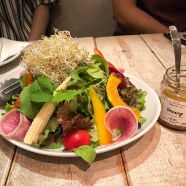 Vegan salad at Ain Soph