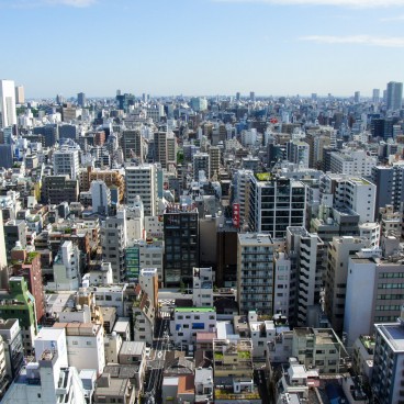 View on the rooftops of Tokyo 2
