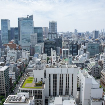 View on the rooftops of Tokyo