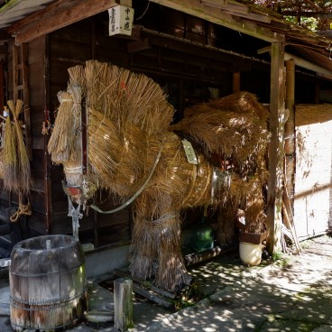 Stable in Tsumago on the Nakasendo Trail (Kiso Valley)